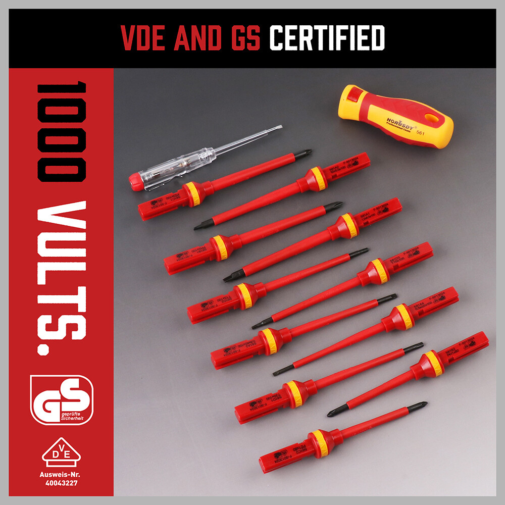 8pc Electrician’s Insulated Magnetic Electrical Hand Screwdriver Tool Set New