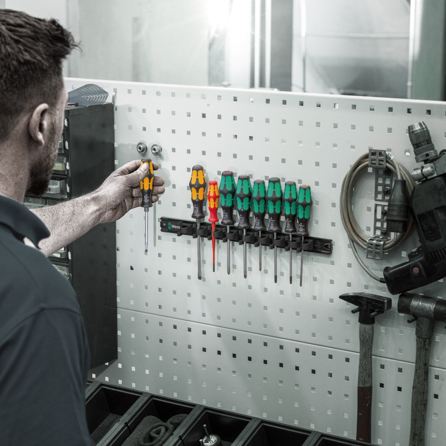 Wera 9650 Screwdriver Set with Magnetic Rail