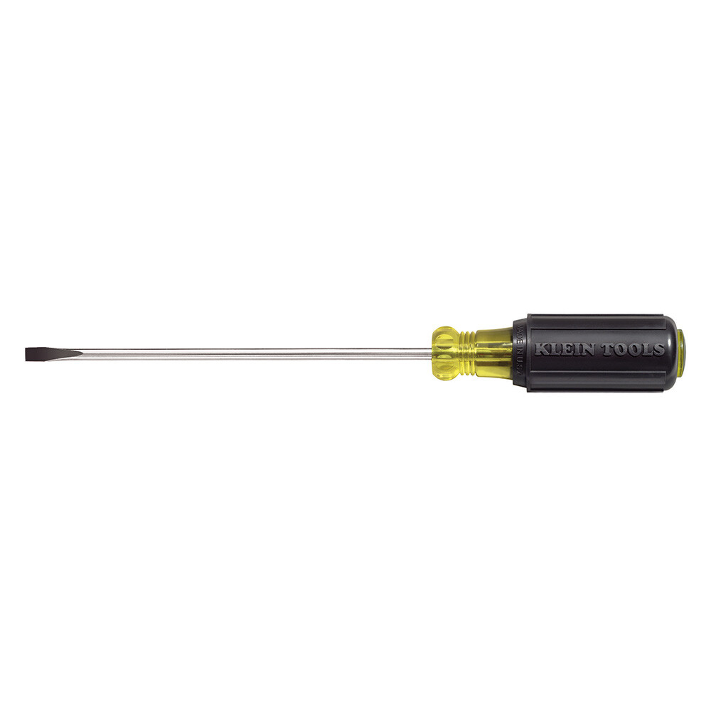 Klein Tools 601-10 3/16-Inch Cabinet 10-Inch Round Shank Tip Screwdriver