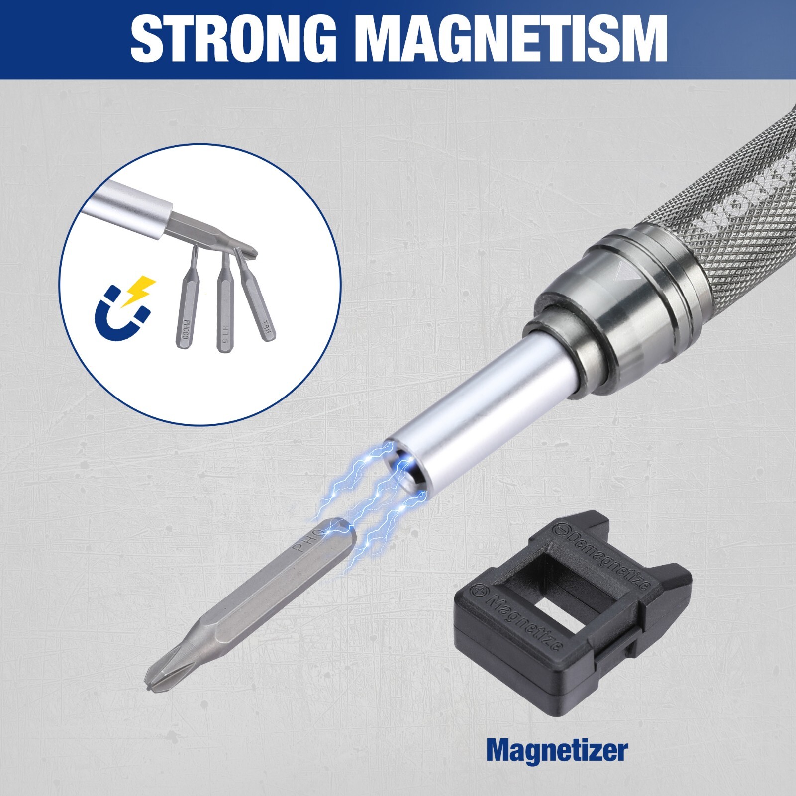 24 in 1 Small Screwdriver Set w/Extendable Pole, Magnetic Mini Repair Tool Kit