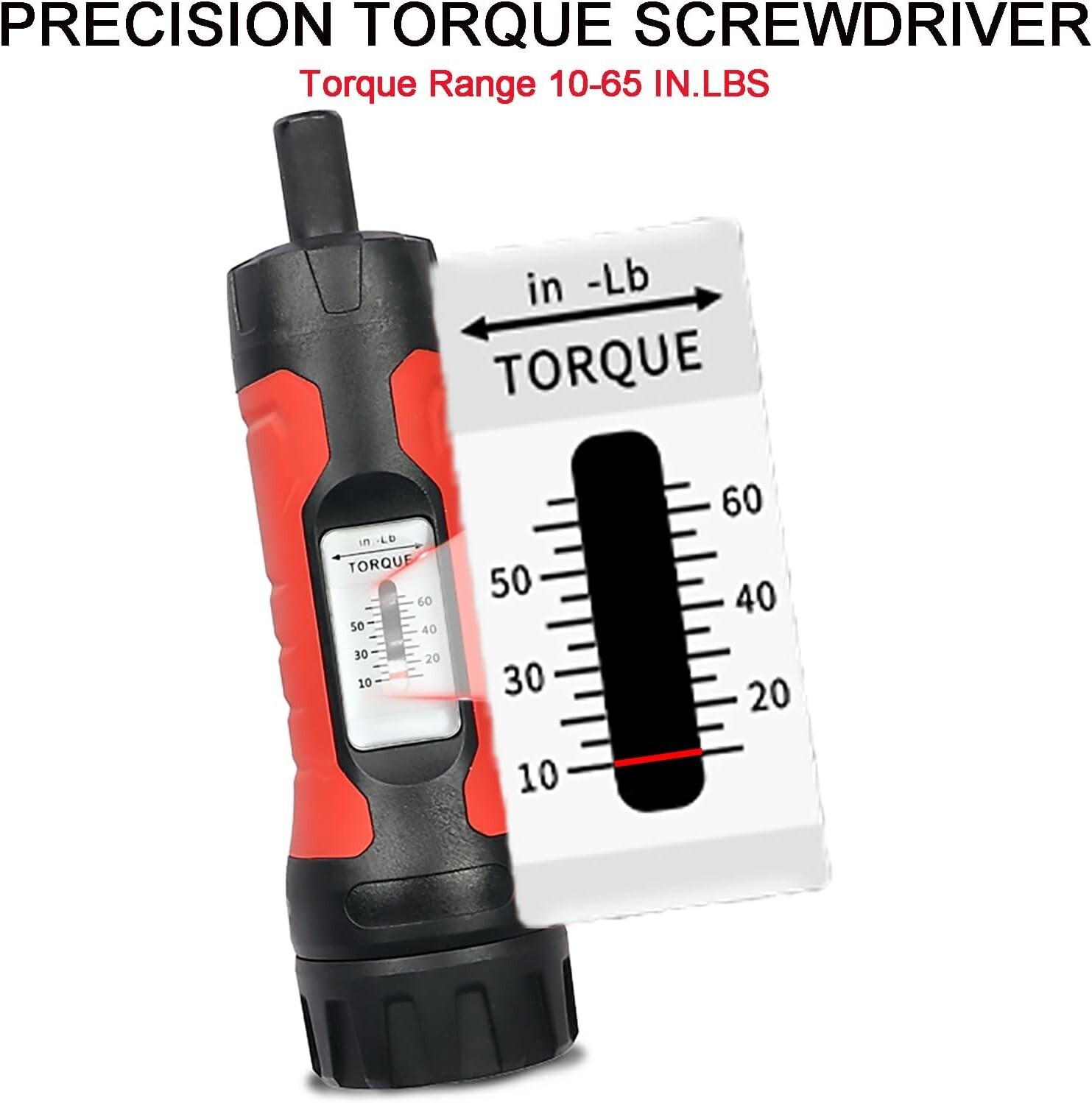 Torque Screwdriver 10-65 Inch Pounds Torque Screwdriver Set for Maintenance New