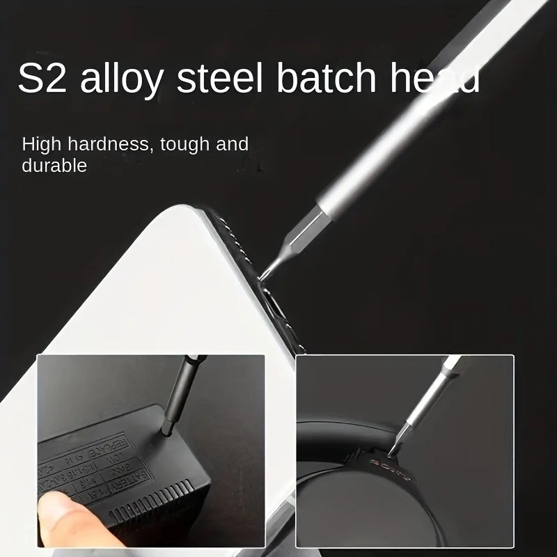 25 in 1 mini screwdriver set, flat head and cross shaped small screwdrivers, sui