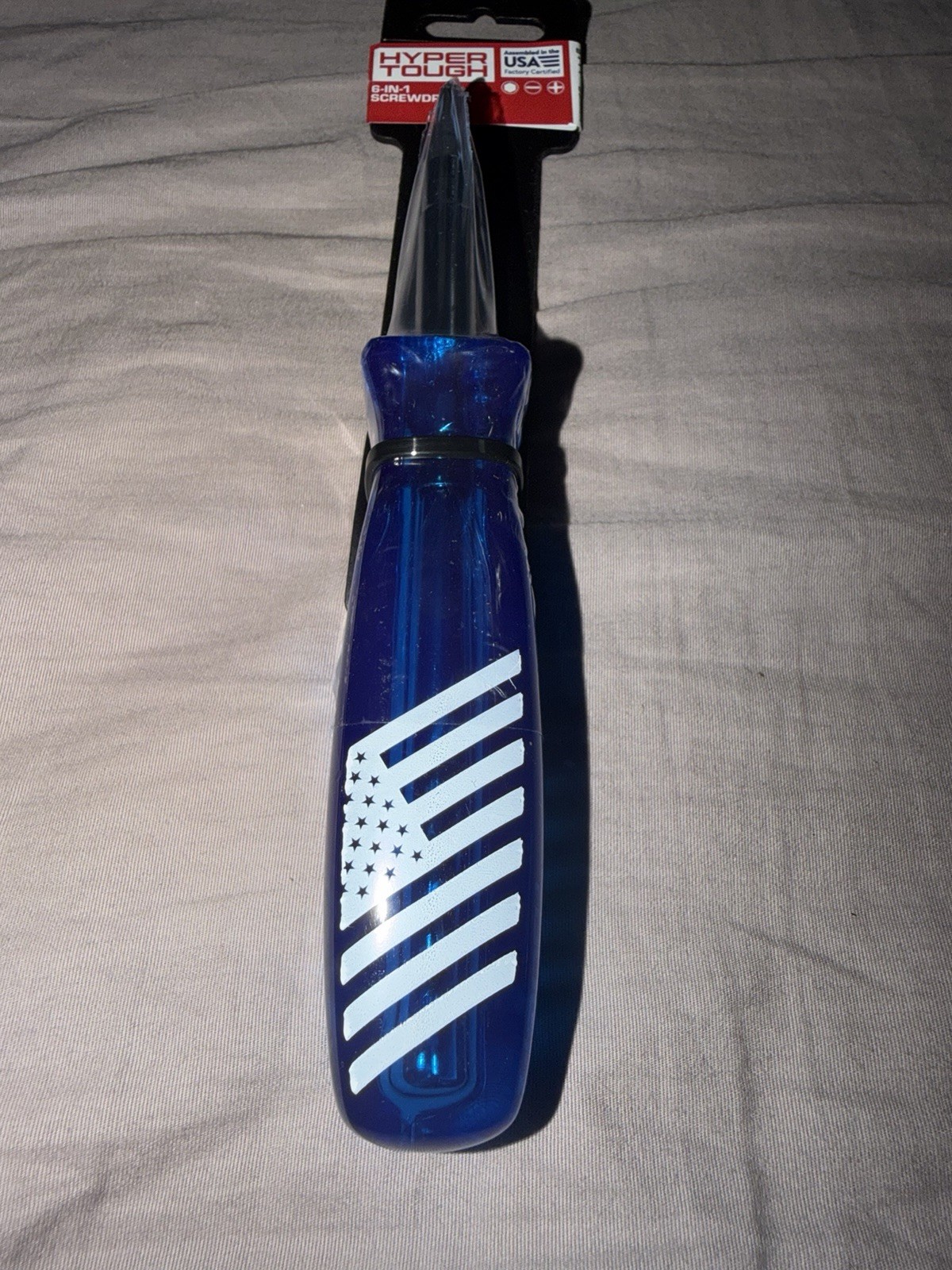 Set Of 3 Red, White/Clear, Blue USA 250th Hyper Tough Acetate 6n1 Screwdriver