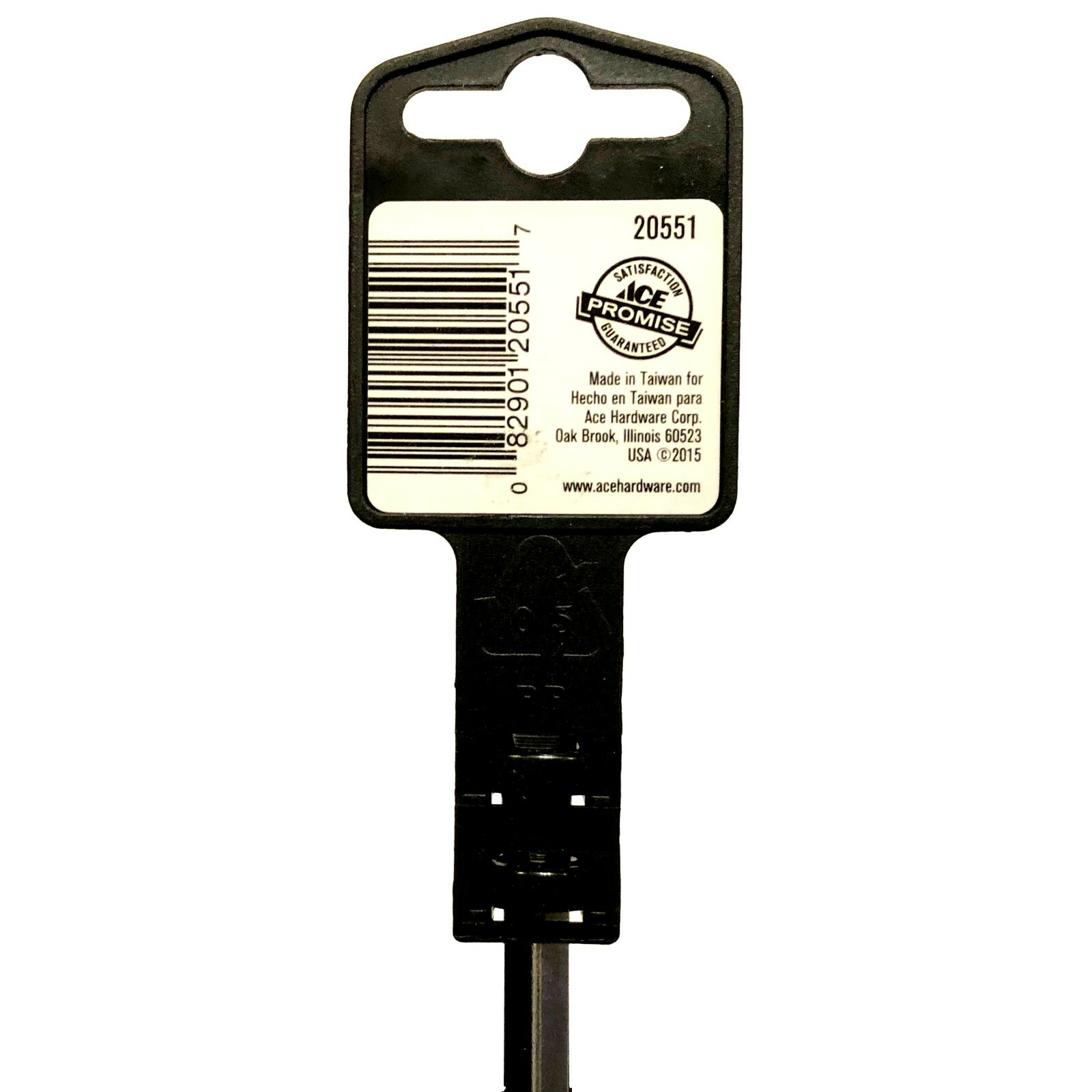 20551 1/4”x4” Slotted, Acetate Handle, ACE pro series, Taiwan Made, 0829012055