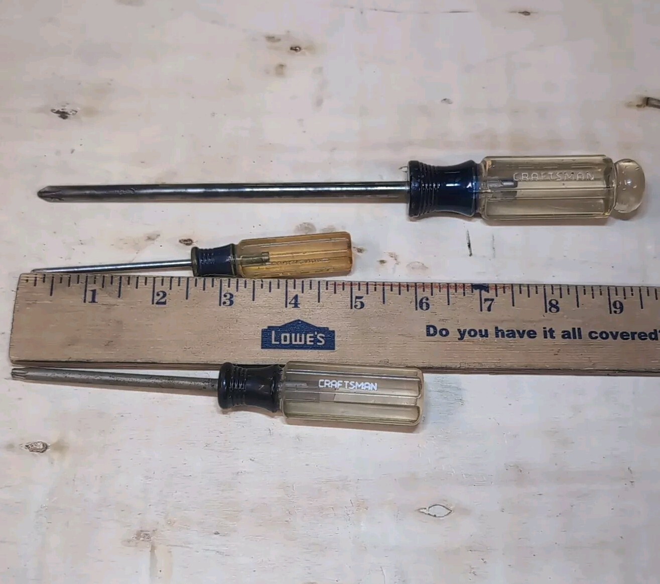 Lot Of 2 Vintage Craftsman Screwdrivers &( 1 ) – T20 torx Driver