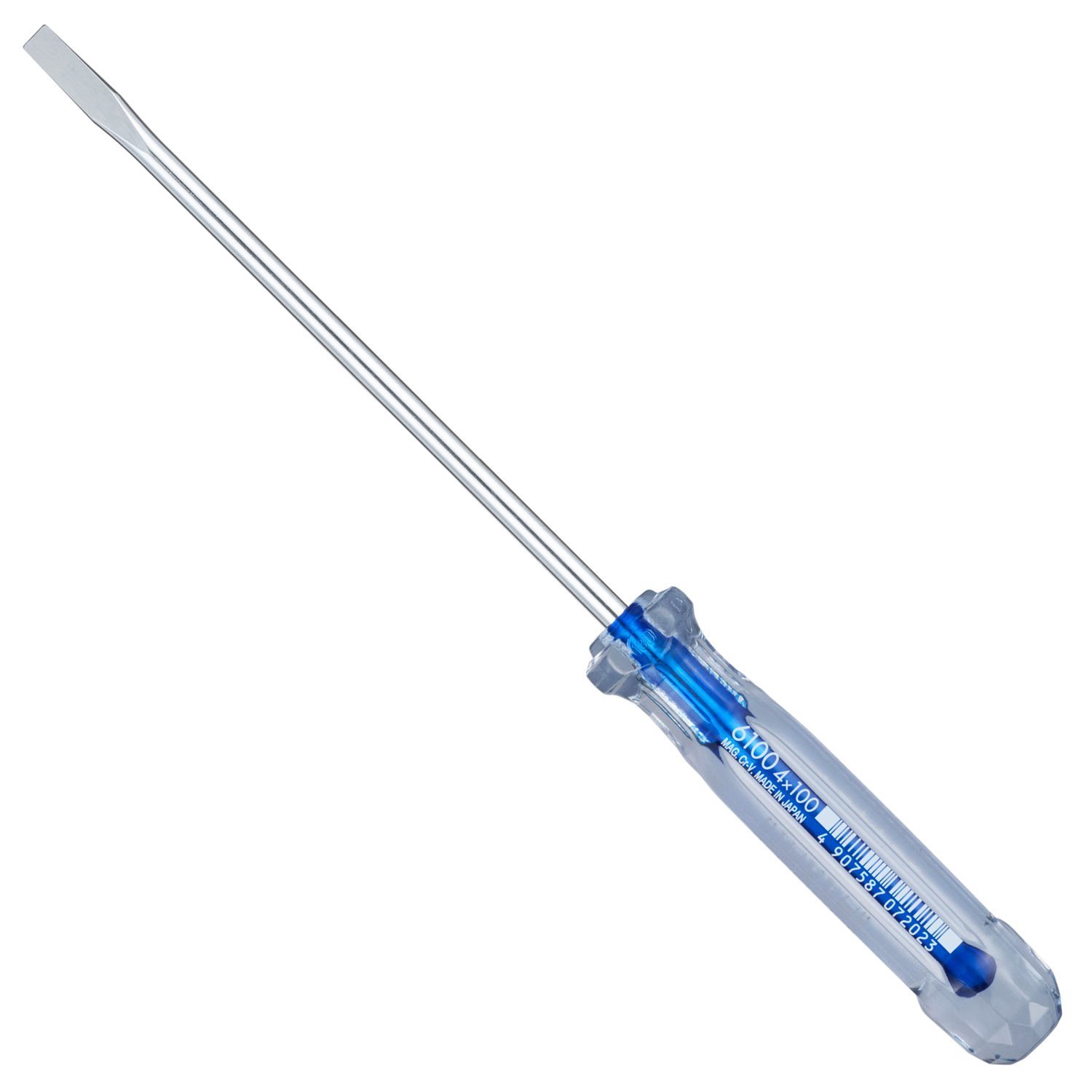VESSEL CRYSTALINE Screwdriver Thin Shank Type -4,+0,1,2, 50-250mm No.6100