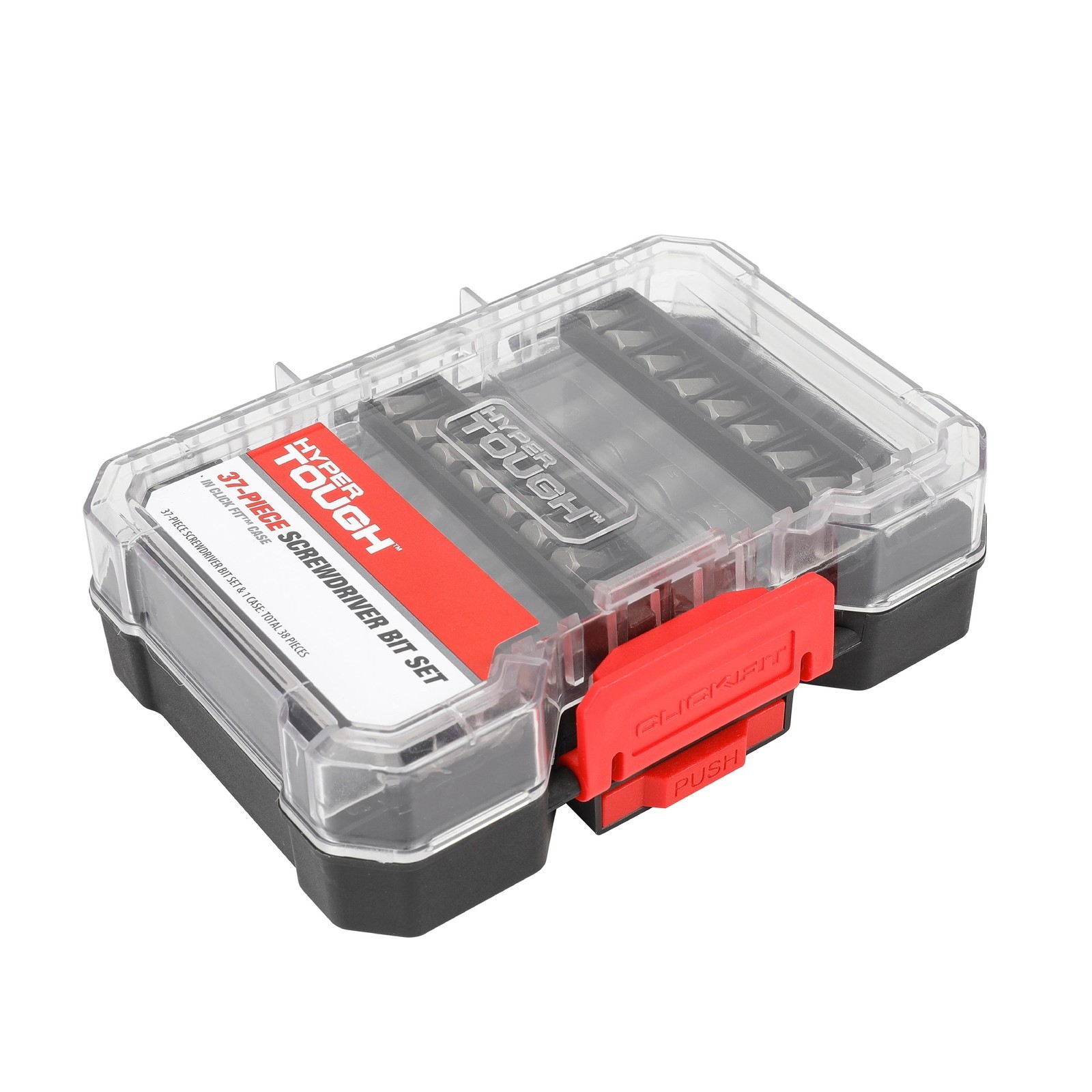37-Pc Screwdriver Bit Set Includes Magnetic Bit Holder Storage Case Home Garage