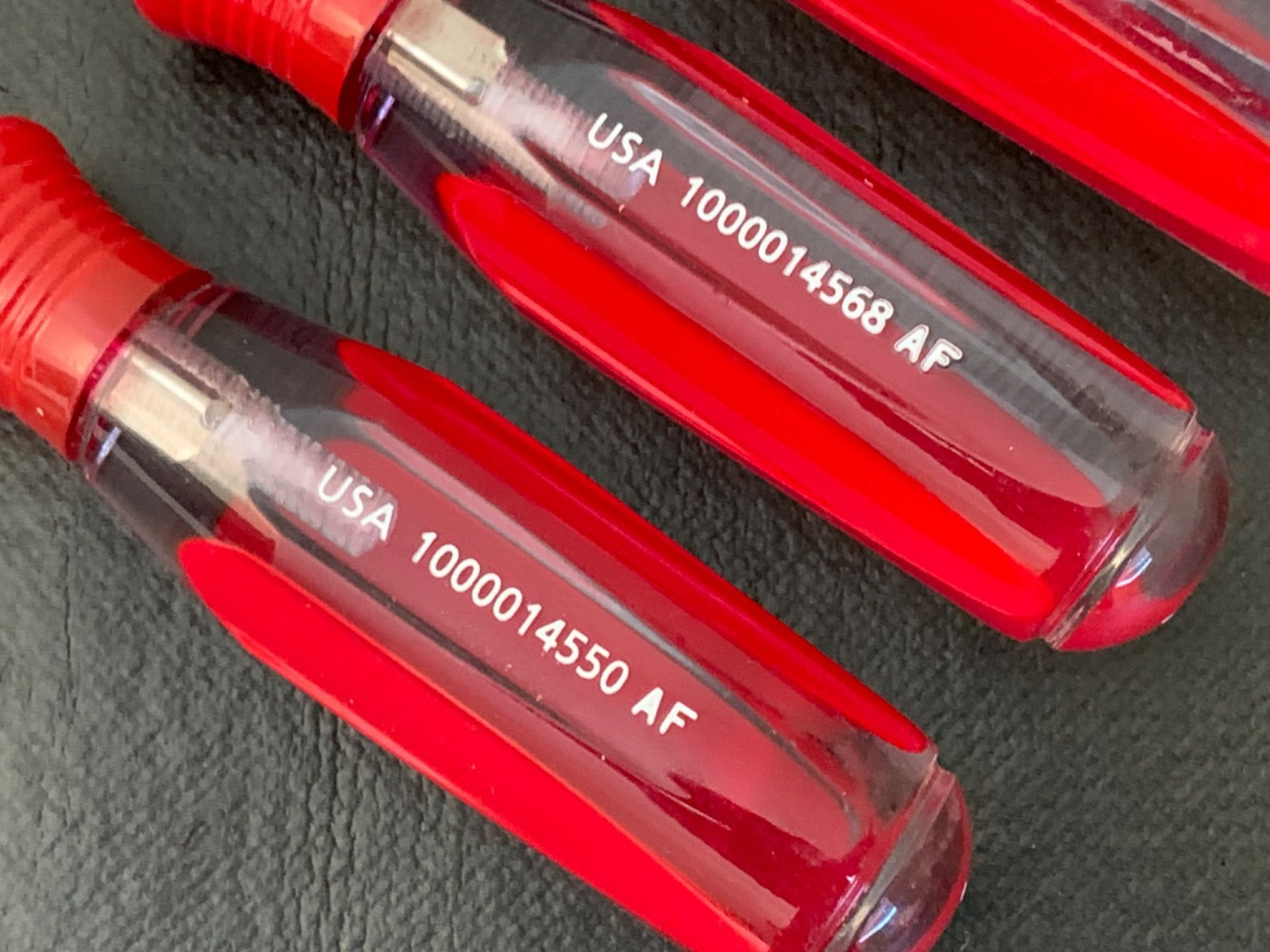Lot of 5 Husky AF 1/4″, 3/16″, & 1/8″ Flat-Head Slotted Screwdrivers Made in USA