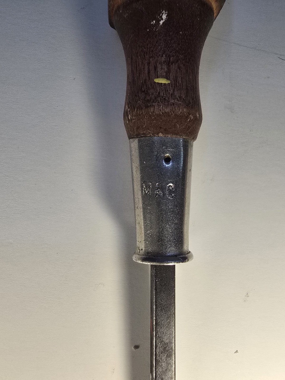 Vintage Mac Tools & Taiwan Wood Handle Screwdriver Set Lot Of 3 Flathead Slotted
