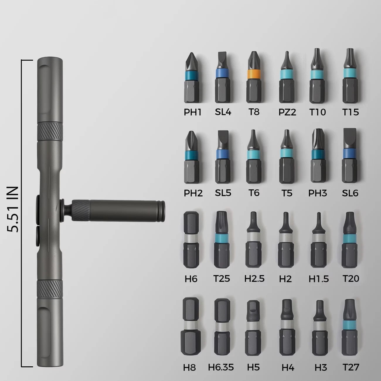 24 in 1 Magnetic Screwdriver Set Multi Bit Magnetic DIY Ratchet Screwdriver Set