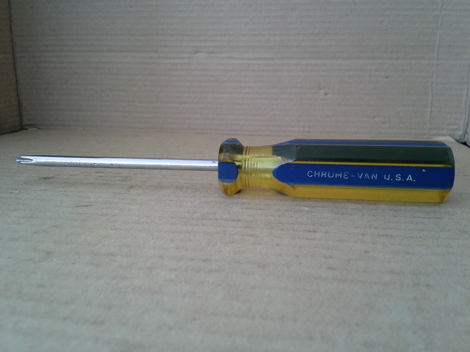 Vintage. OXWALL USA VP203 Phillips #1 Chrome-Van Screwdriver. VGC