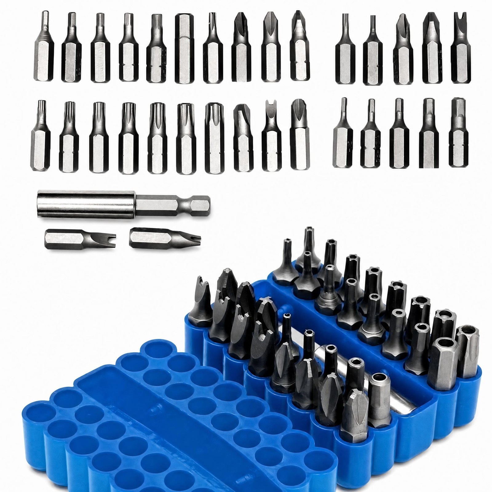 33Pcs Tamper Proof Torx Bit Set Security Star Hex Spanner Tri Wing Driver