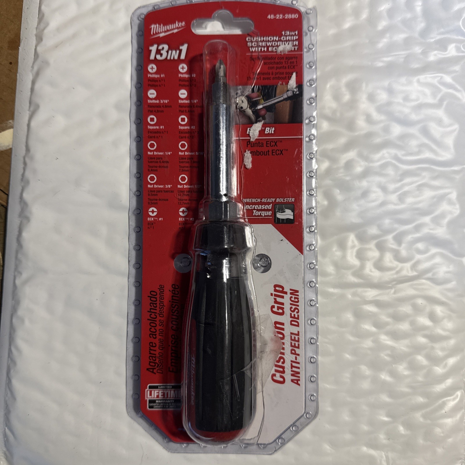 Milwaukee 48-22-2880 13 in 1 Cushion Grip Screwdriver w/ ECX