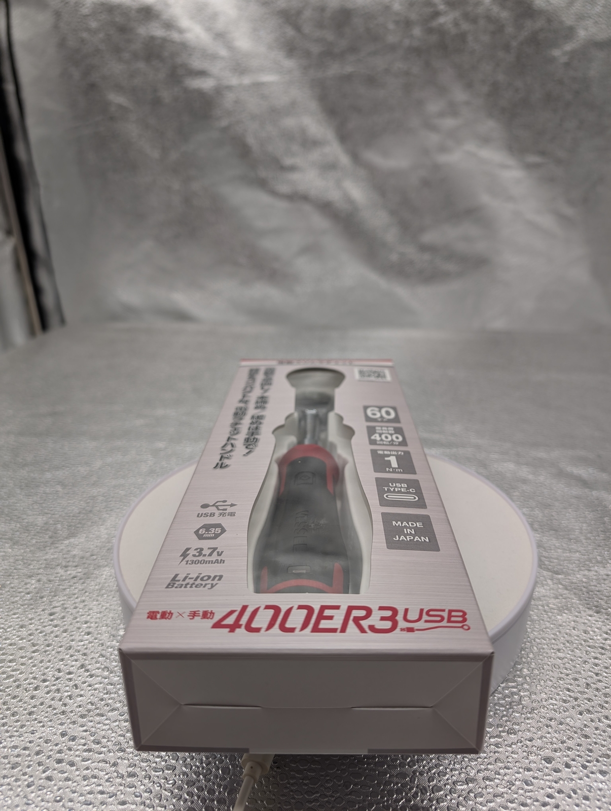VESSEL 400ER3 Cordless Electric Slim Ratchet MotionPro USB Electric & Manual new