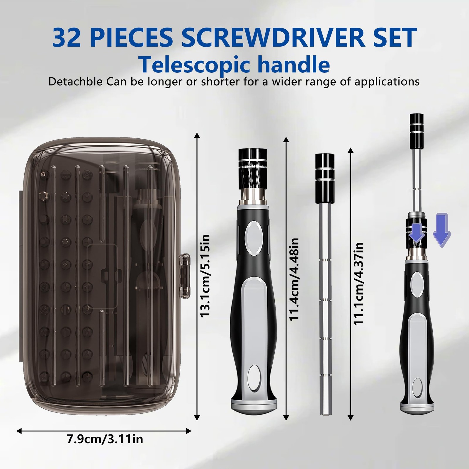32in1 Precision magnetic Screwdriver Set for 30 positions Mini repair kit, s…