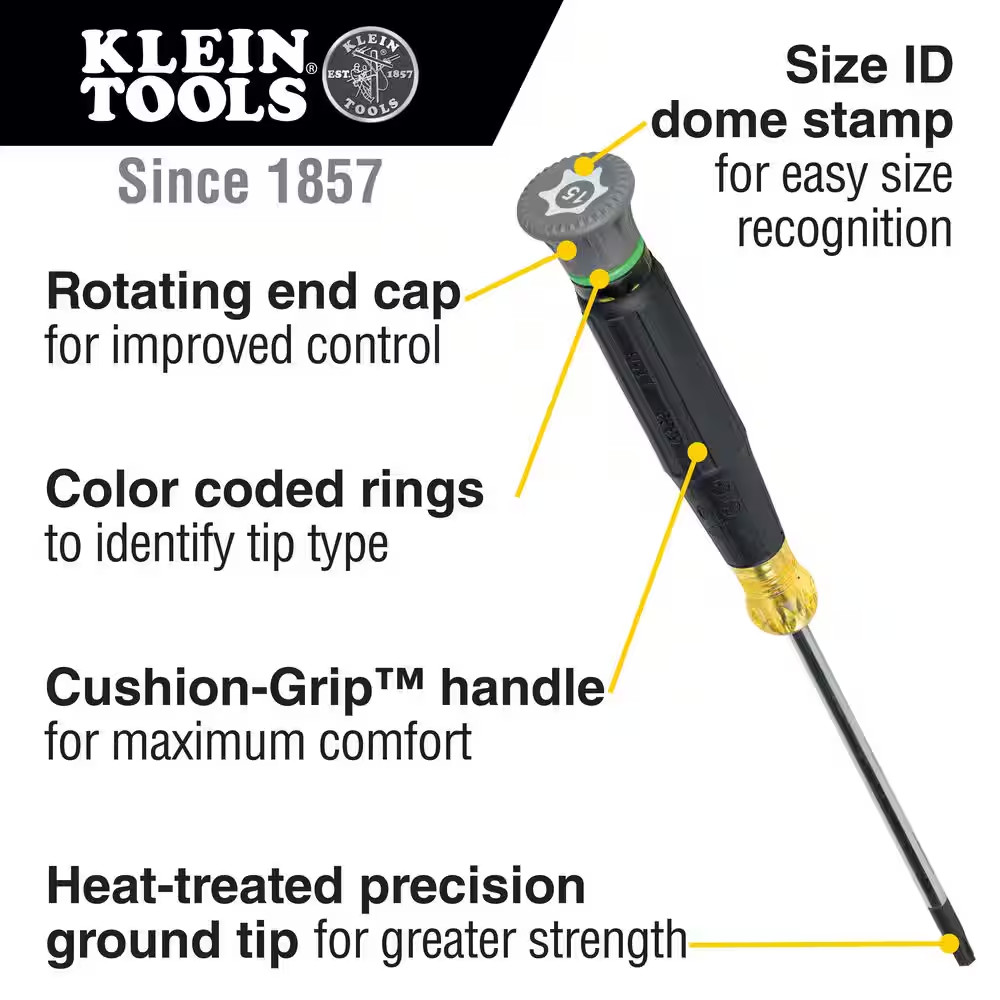 Precision Screwdriver Set, Slotted, Phillips, and TORX 8-Piece