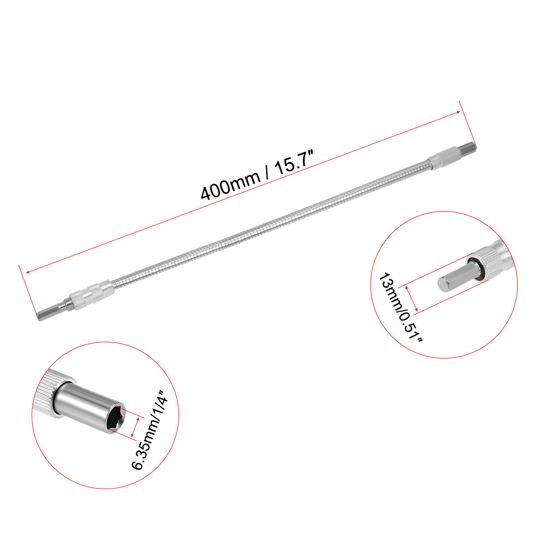 Flexible Extension Screwdriver Bit Holder Magnetic Extention Hex Shaft Screw
