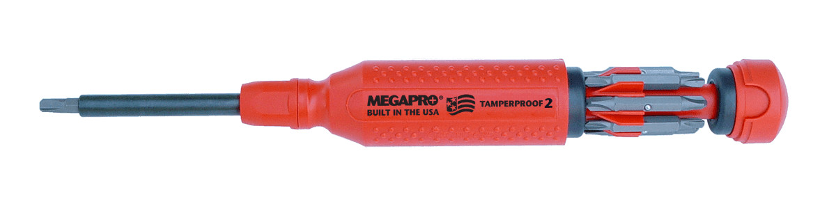 Megapro Tamperproof 2 Screwdriver for Tri Wing Security Torx Plus Torq Set Bits