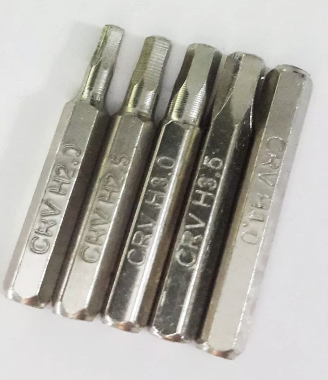 HEX Screwdriver Bits Set H0.7 0.9 1.0 1.3 1.5 2.0 2.5 3.0 3.5 4.0 Mobile Repair