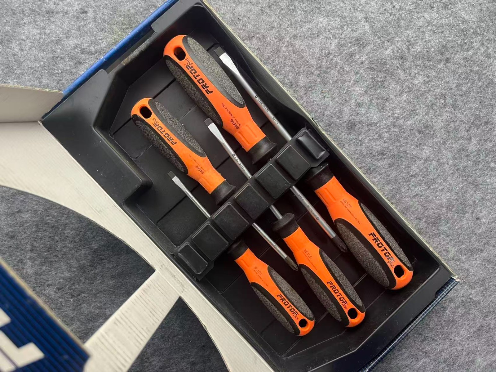 Witte protop plus 5 piece slotted and phillips screwdriver set orange handle