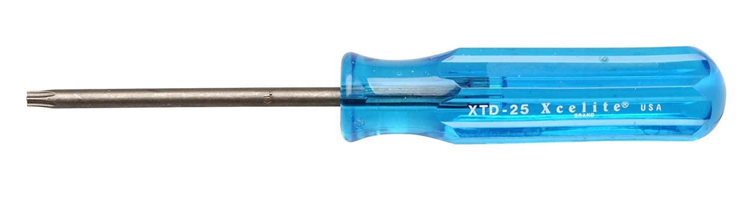 Xcelite XTD25 Chromium Vanadium Steel Torx Round Blade Screwdriver, T25 Head