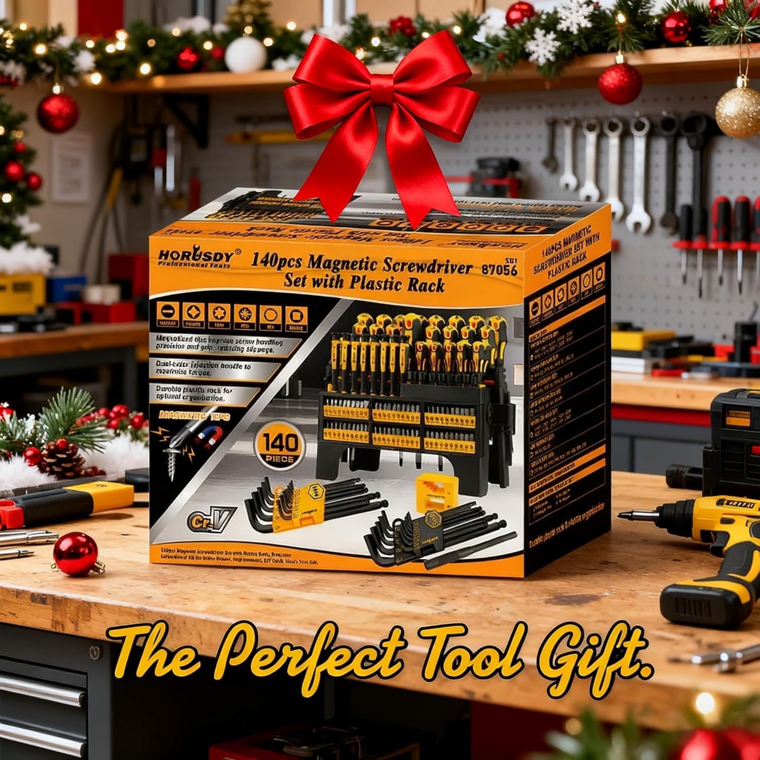 Complete 140-Piece Screwdriver Set with Precision Tools and Magnetic Features