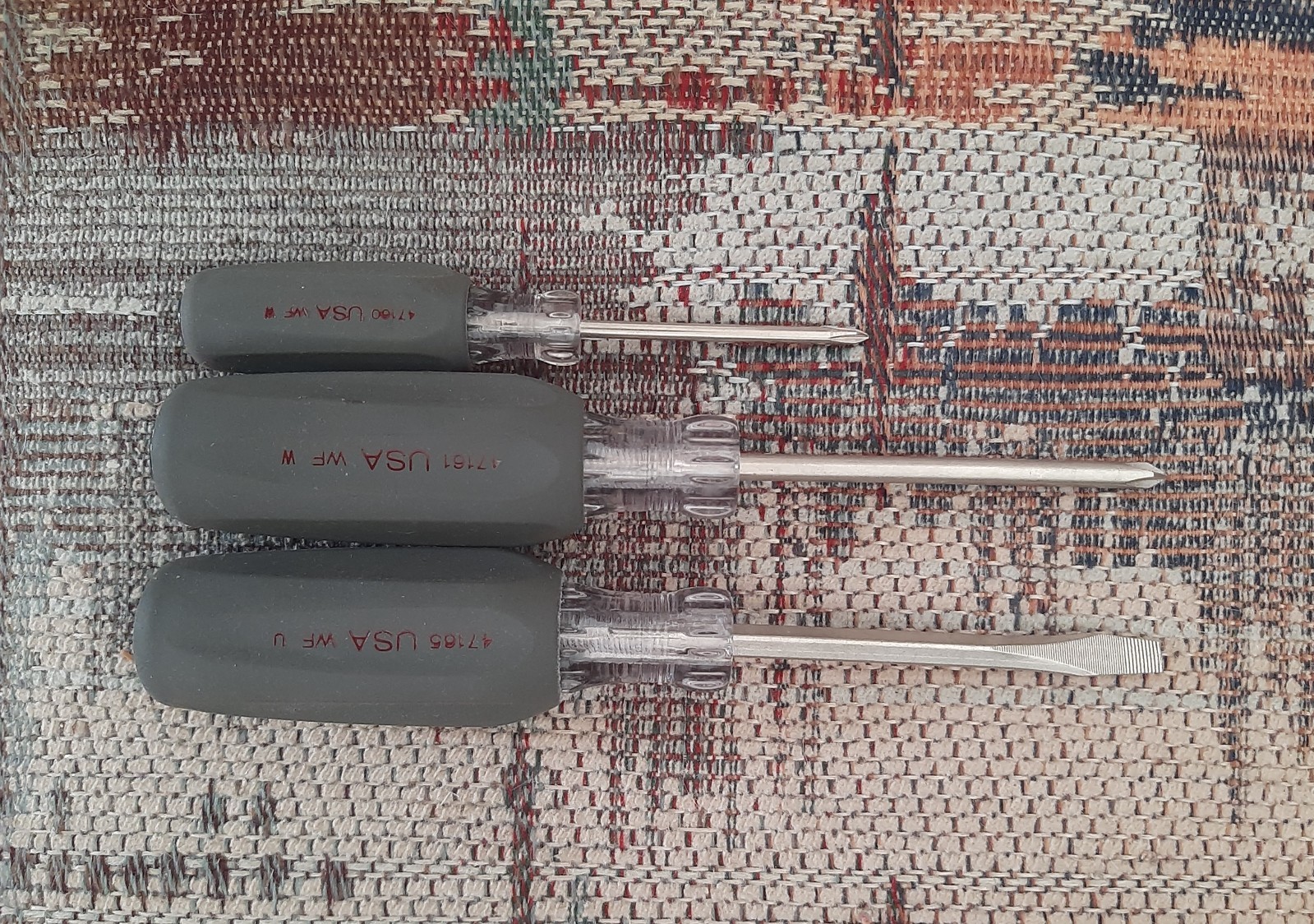 Craftsman 3 Piece Cushion Grip Screwdrivers Phillips And Slotted Made In USA