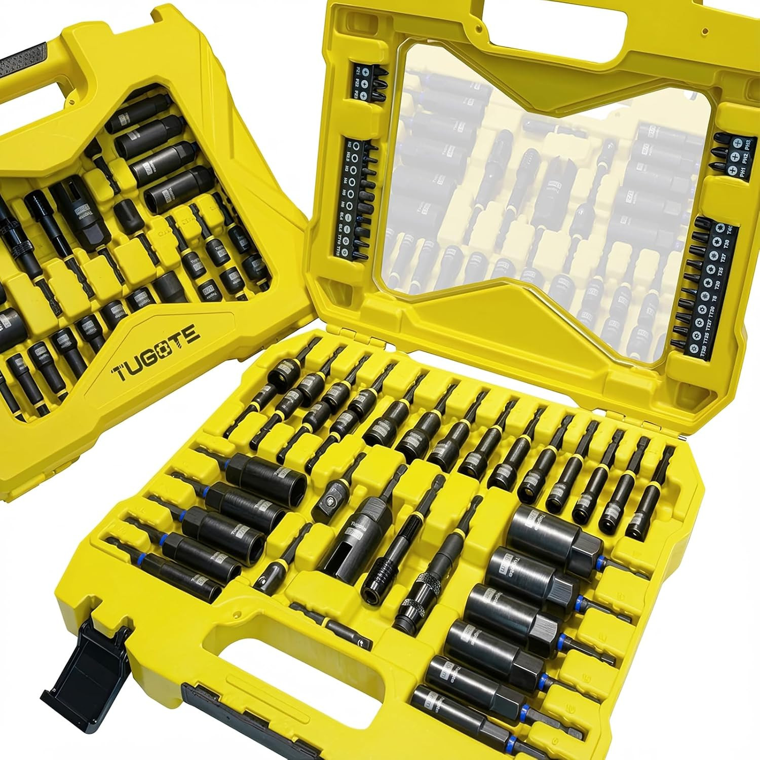 61PCS Impact Nut Driver Set – Magnetic Deep Nut Drivers for Drills Metric & SAE