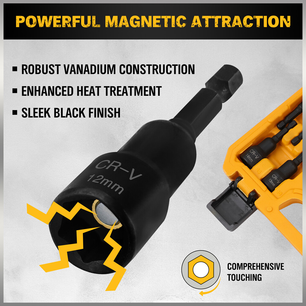 47-Piece Magnetic Nut Driver & Screwdriver Bit Set – Strong Magnetic Nut Drivers