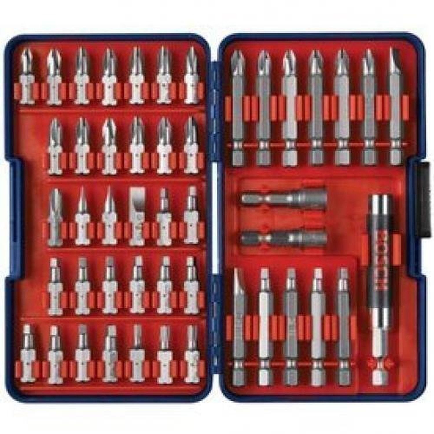 Bosch T4047L 47-pc High-Carbon Hex Shank Screwdriver Bit Set, Hardened Steel