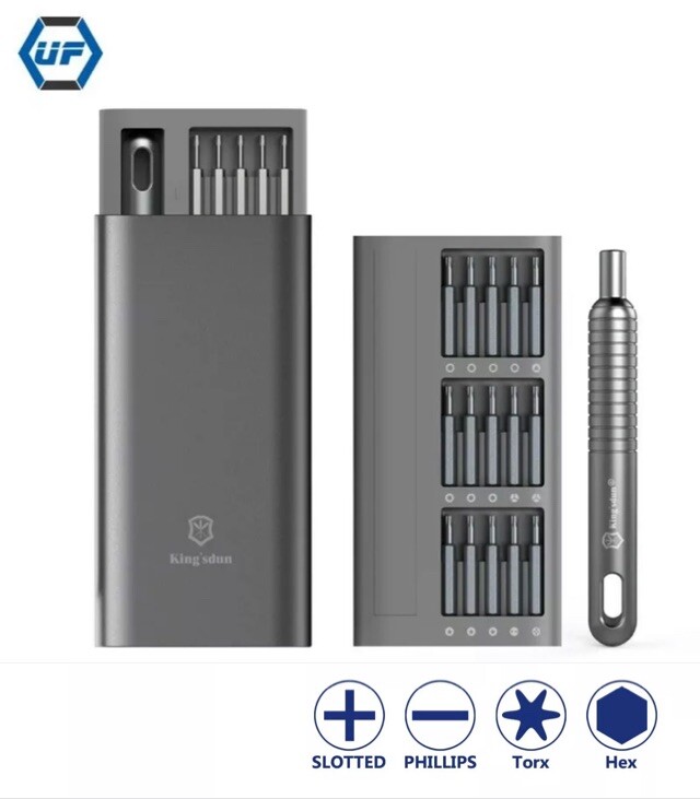 30 Micro Bits Multi-function Precision Pocket Mini Screwdriver Set Tool Kit Size
