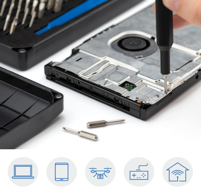 iFixit Mako Driver Kit – 64 Precision Bit Set for Electronics Device Repair