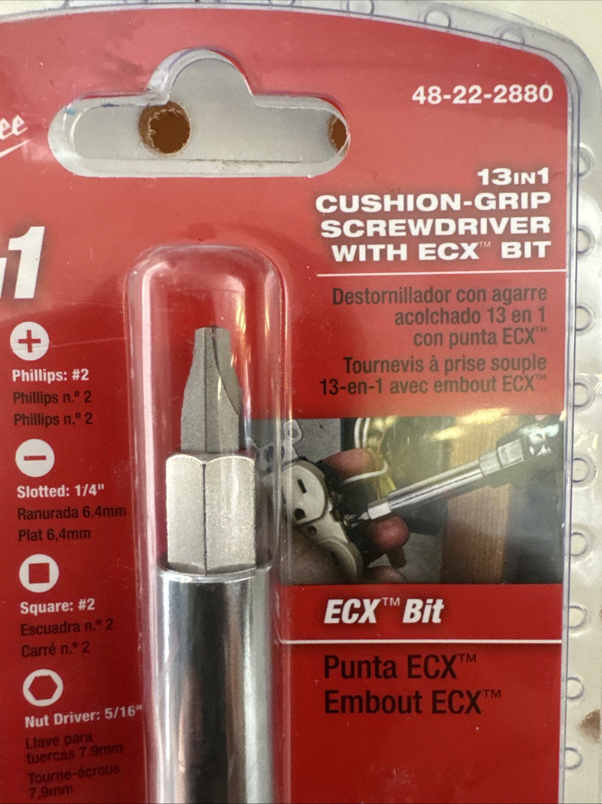 Milwaukee 48-22-2880 13-in-1 Cushion-Grip Screwdriver with ECX®