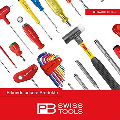 PB TOOLS Long L-Wrench Set PB 2212.LH-10 | 100% Swiss Made | 9-Piece Hex Key