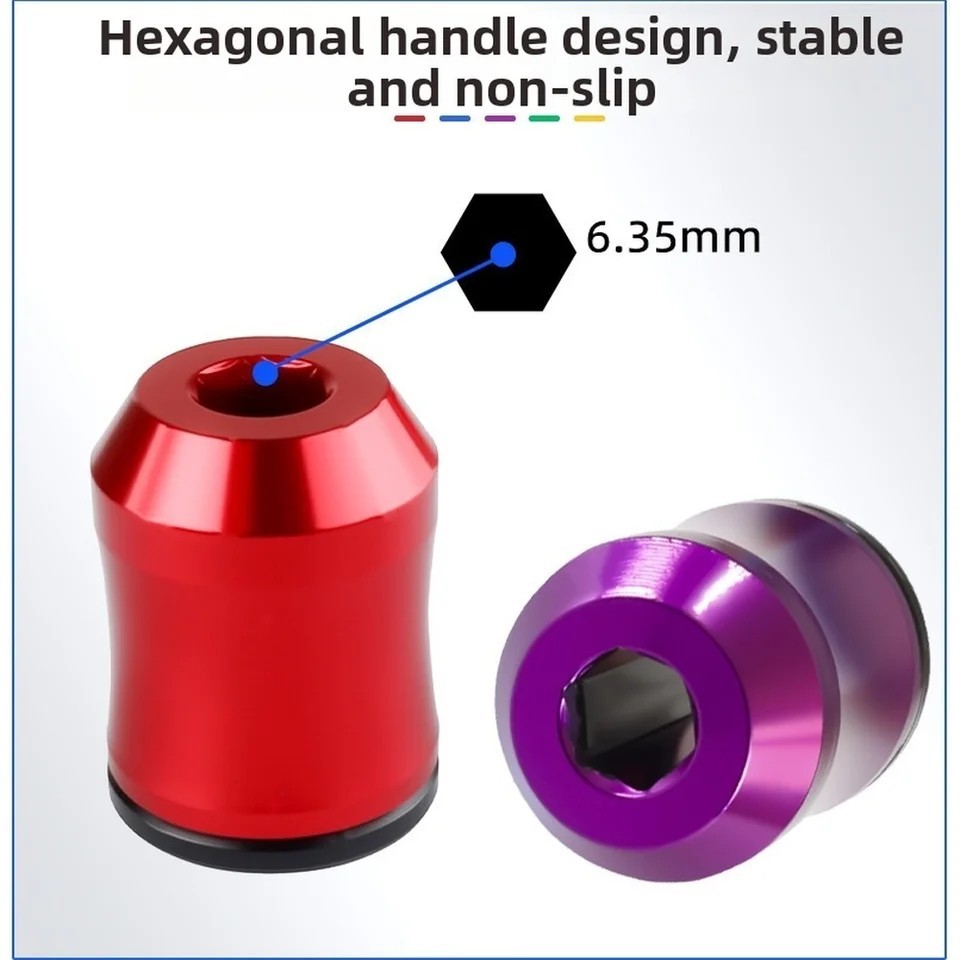SEESE Strong Magnetic Screw Ring 1/4″ 6.35mm Universal Screwdriver Bit Holder