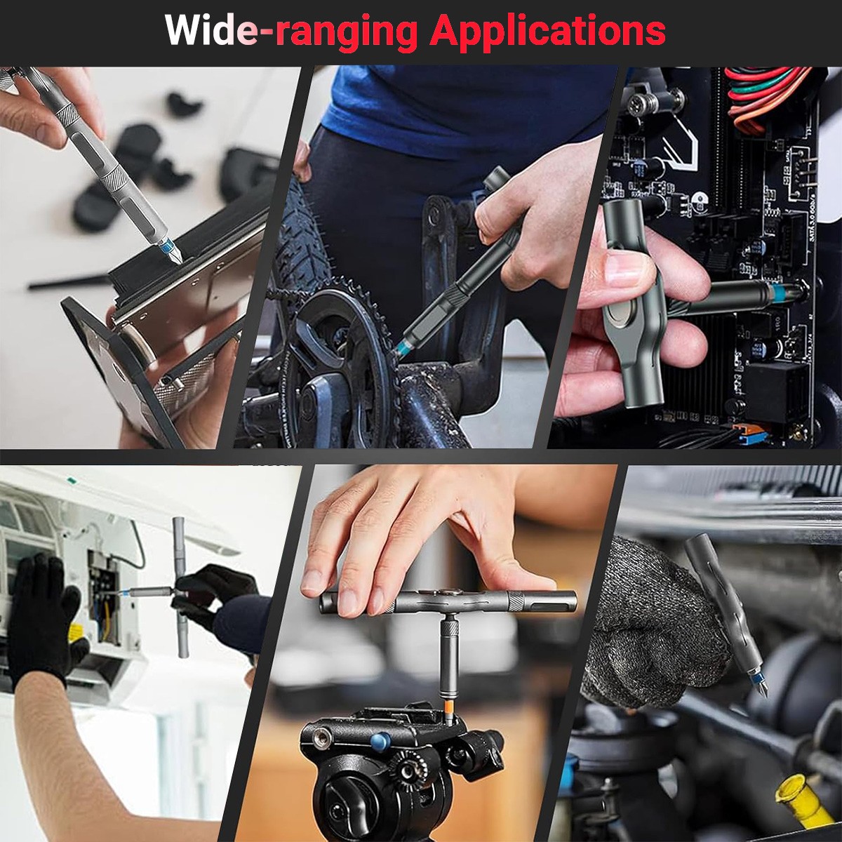 25pcs 24 in 1 Multifunction Screwdriver Head Set Household Repair Ratchet Wrench