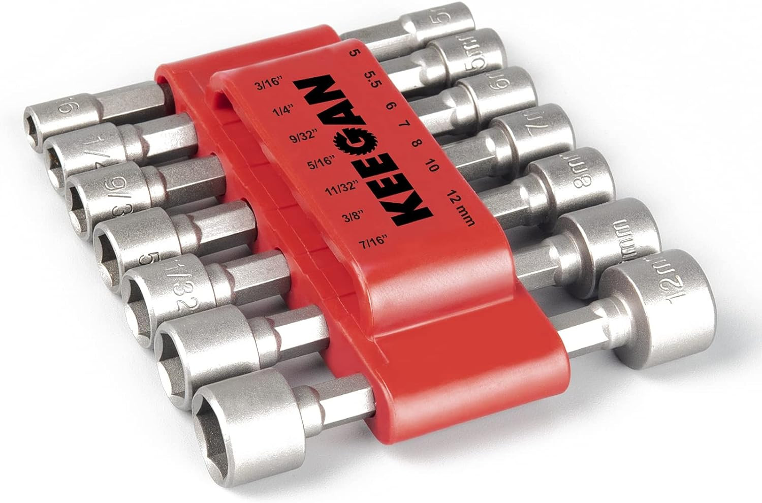 14 PCS Power Nut Driver Bit Set Quick Change MM & SAE Impact 1/4″ Hex Shank USA