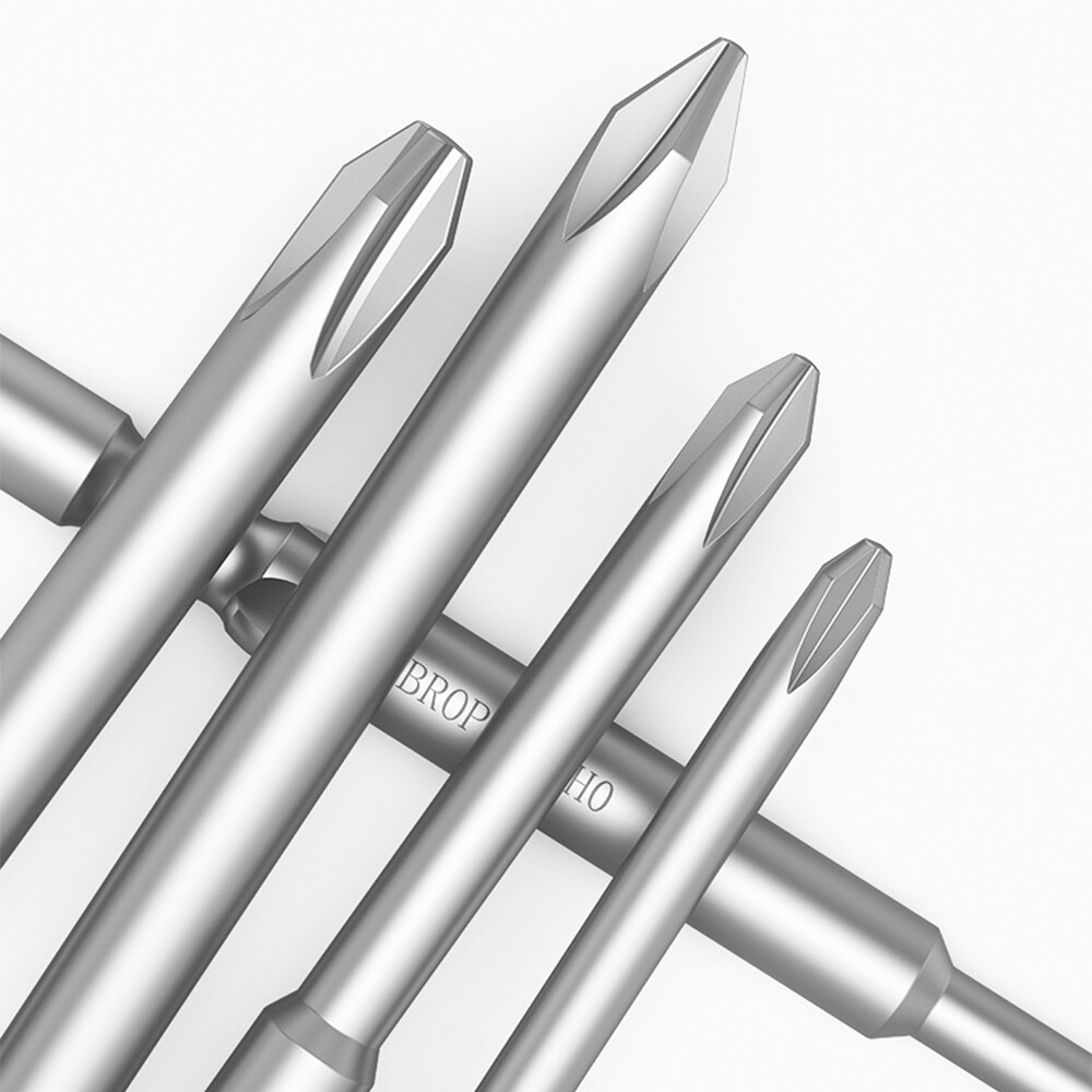 10X 4mm Round Shank Phillips Bit Set PH00/0/1/2 Fit for 800 Electric Screwdriver