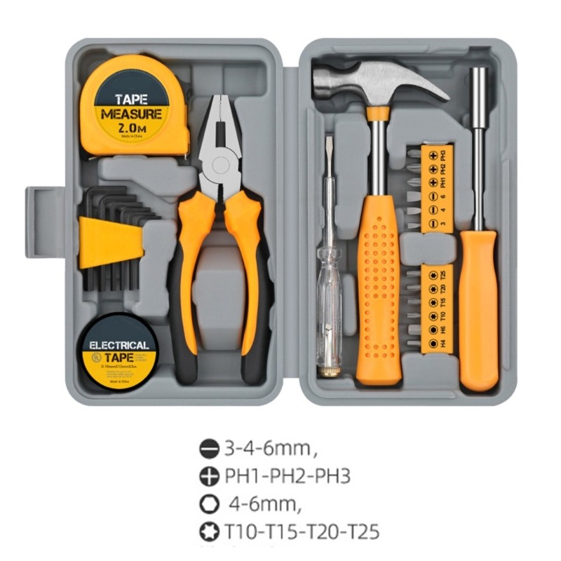 Essential Tool Collection Hexagonal Wrench Screwdriver Plier For Everyday Repair