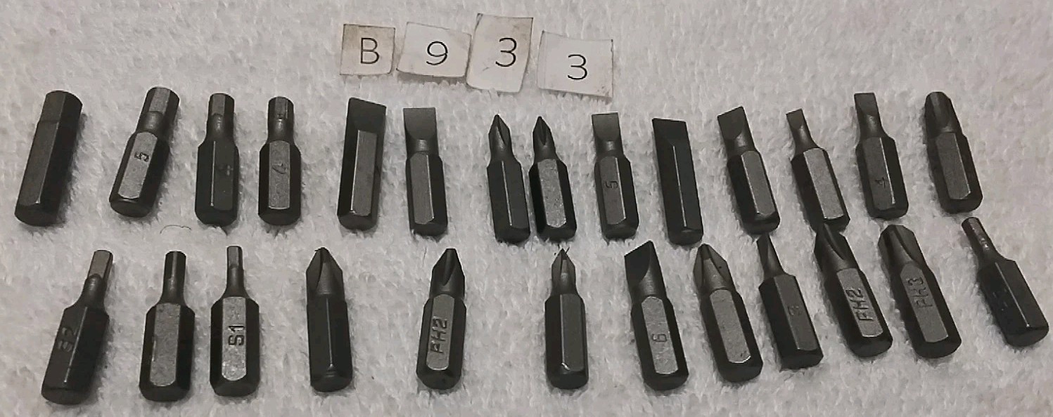 26pc ASSORTED SIZES HEX DRIVER BITS