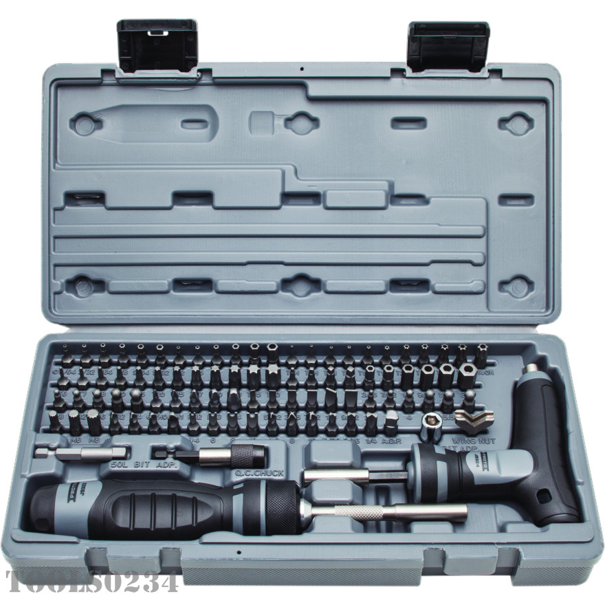 J61390 Proto 91 Piece Multi-Bit Screwdriver Set w/Ratcheting Handle