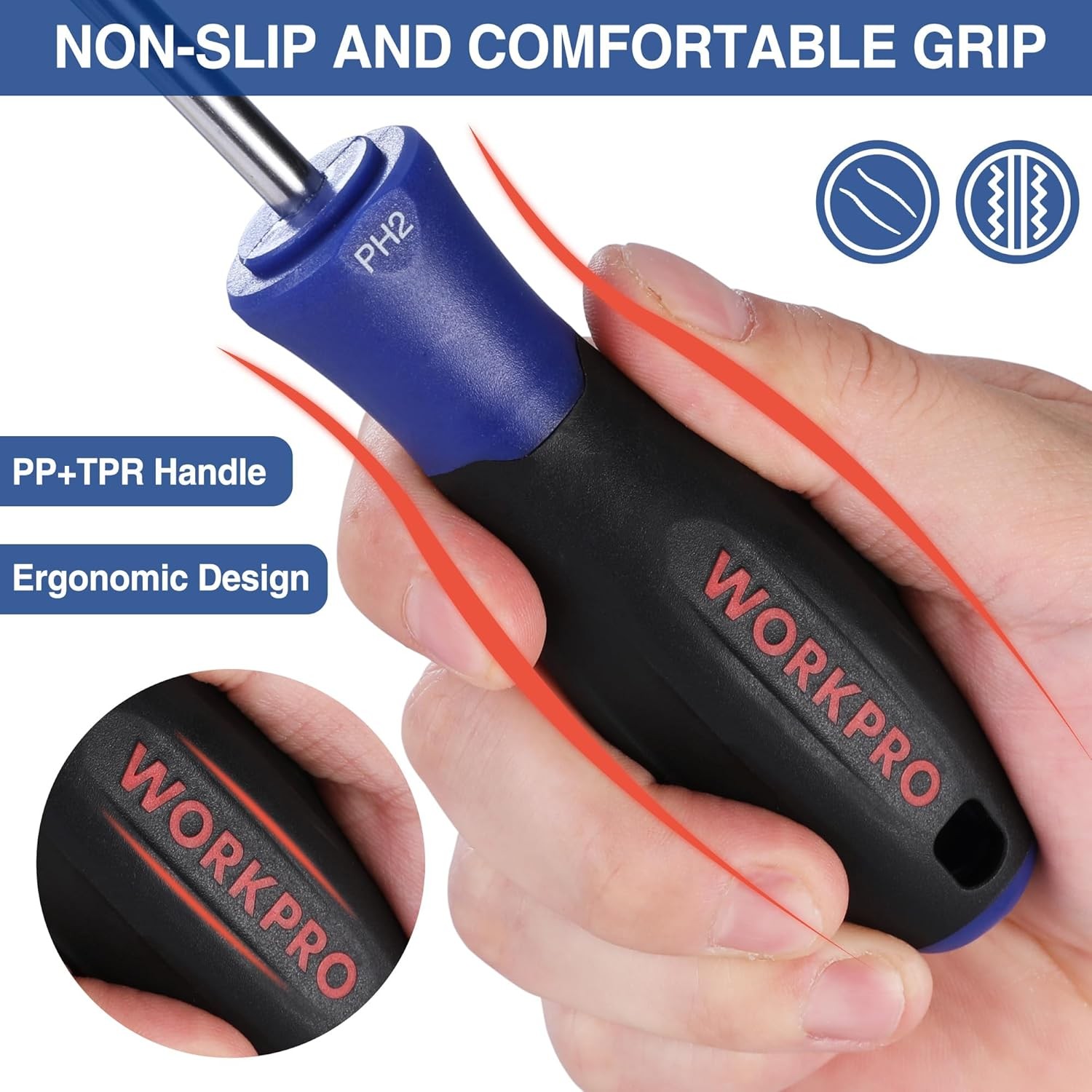 10-Piece Magnetic Screwdriver Set with Pouch Phillips Slotted Flat Head