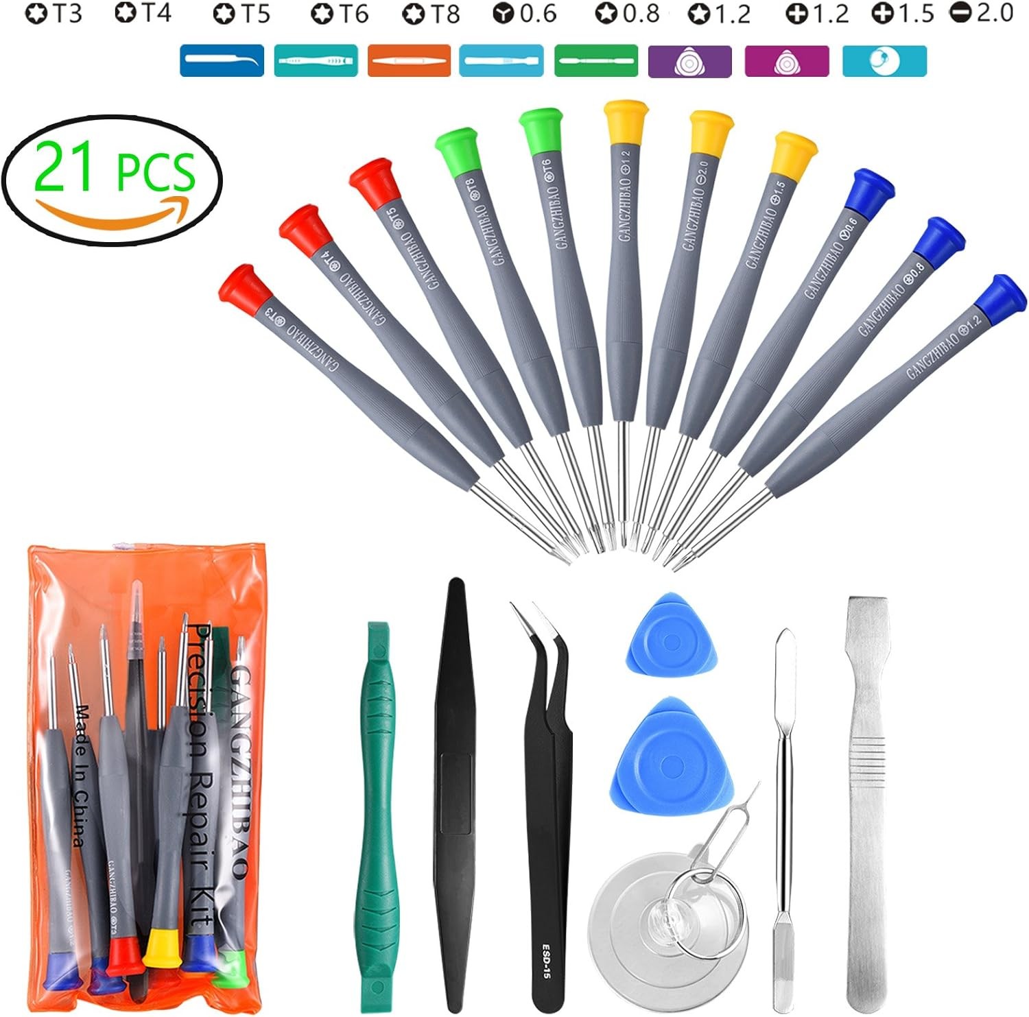 21 Pcs Precision Screwdriver Set Magnetic, Repair Tools Kit for Phone PC Tablet