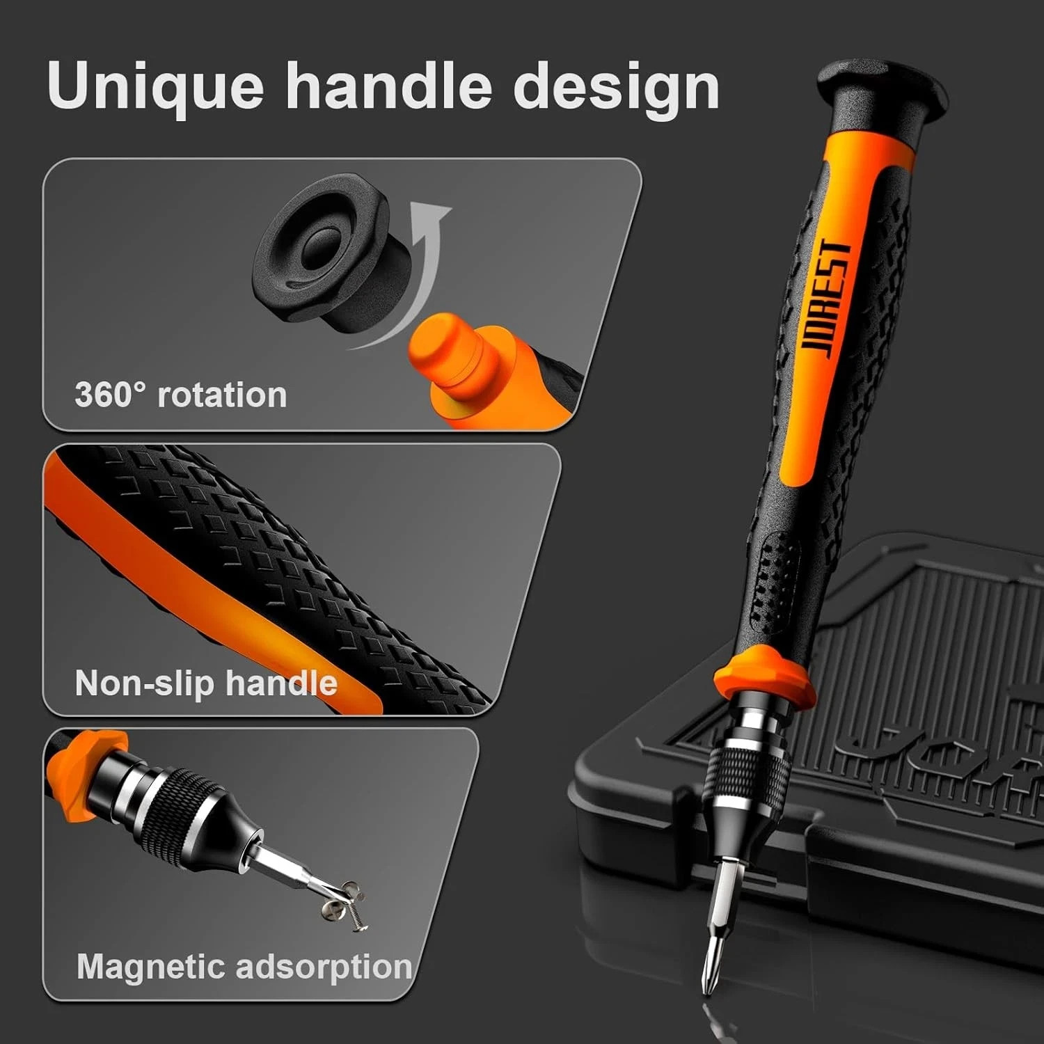 JOREST 40Pc Precision Screwdriver Set S2 Steel Torx Phone Laptop Repair Kit