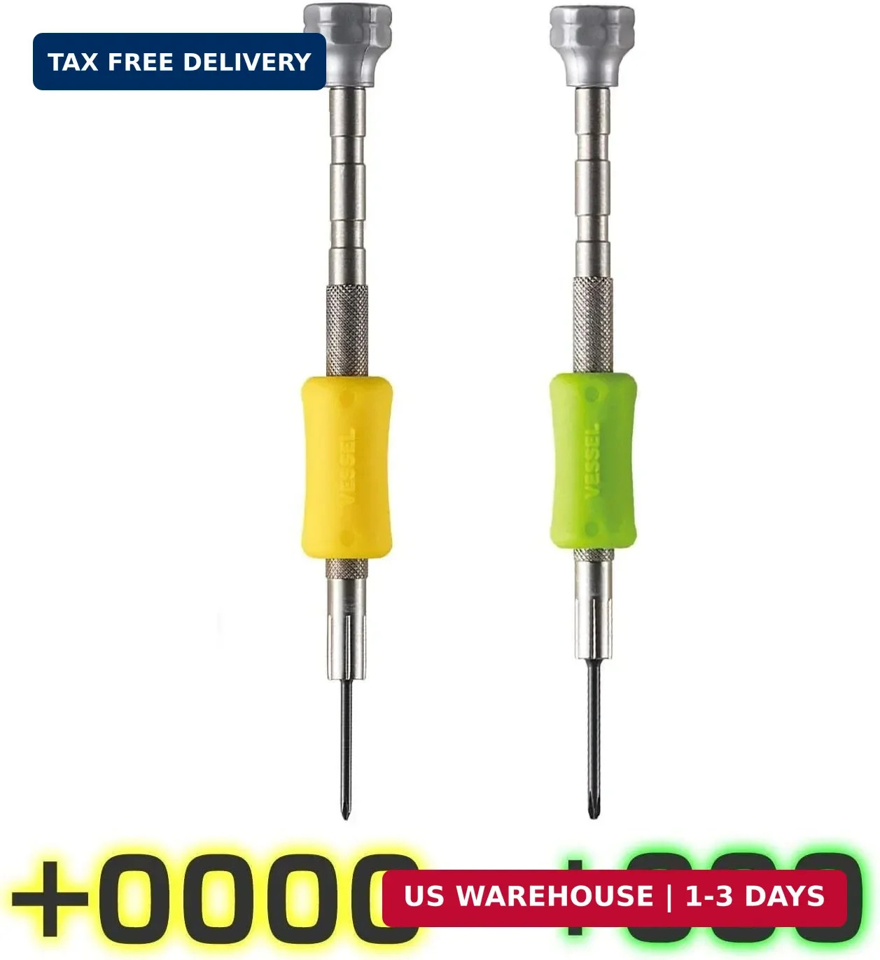 Vessel Precision Screwdriver Set TD-56S / +0, 00, 000, 0000, -0.7, -0.9