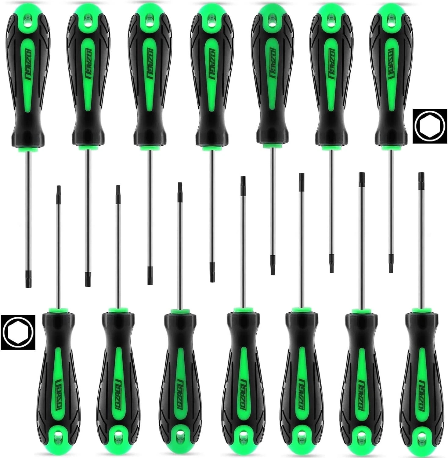 14Pcs Mini Hex Screwdriver Set, Metric(0.9Mm-3Mm) SAE(0.035″-1/8) Hex Allen Wren