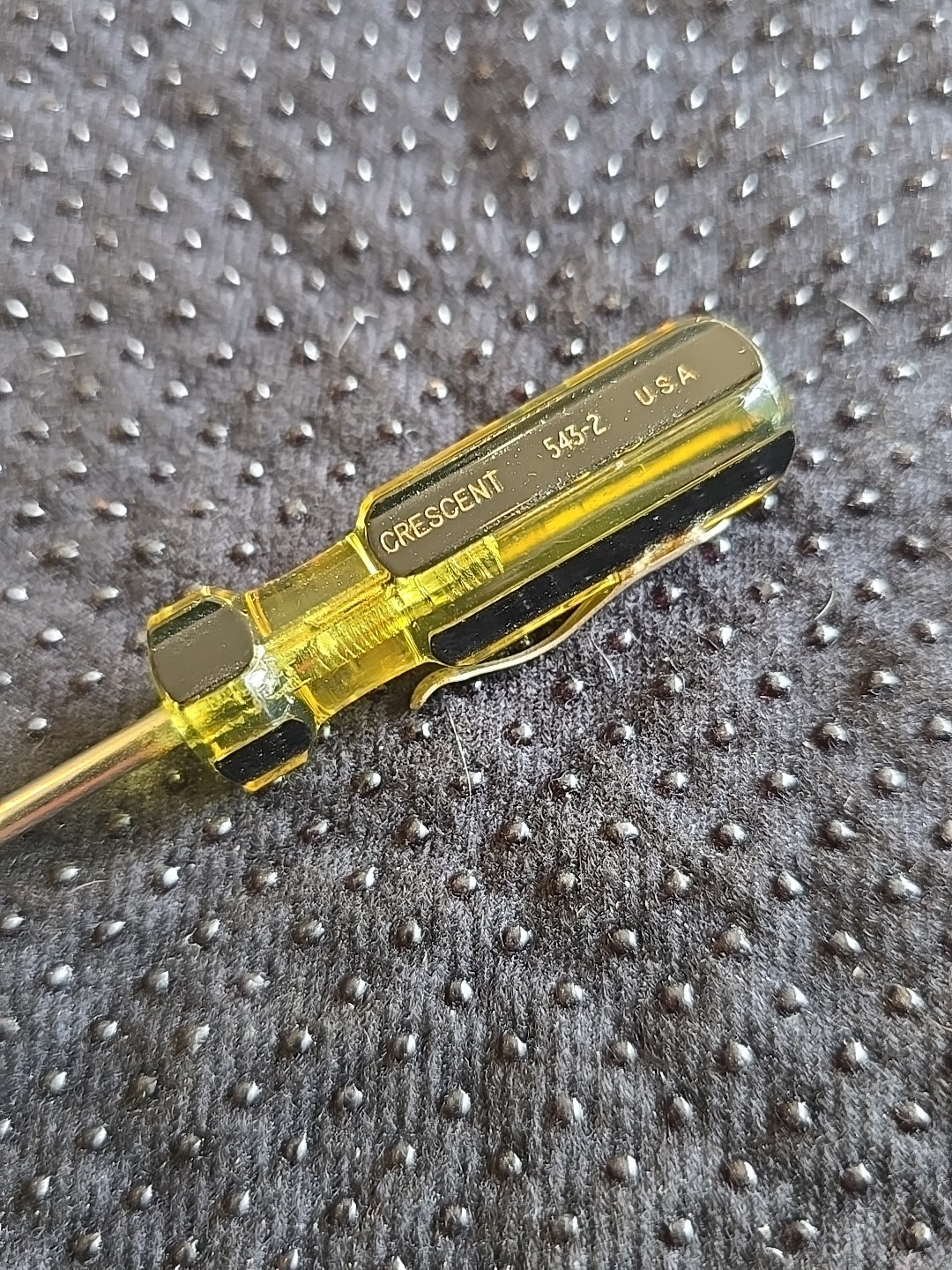 CRESCENT 2″ Flat Slotted Pocket Mini Screwdriver 543-2 MADE IN USA