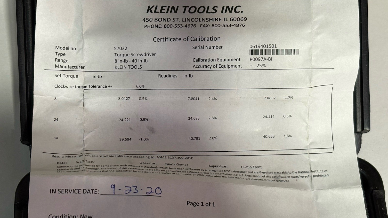 Klein Tools Torque Screwdriver Set – 6-Piece (57032)