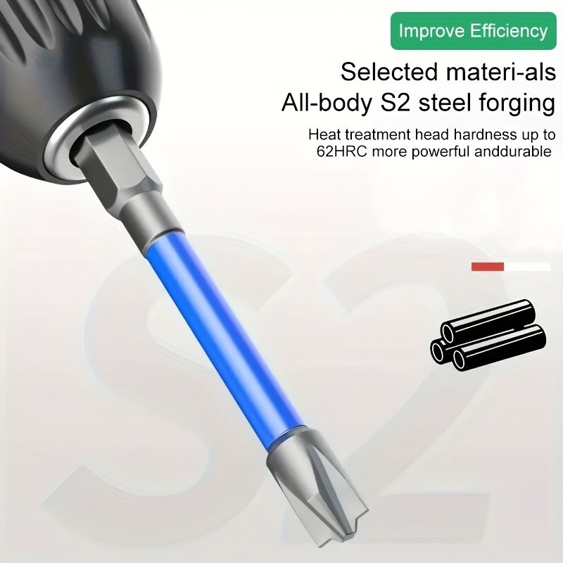 Electrician Phillips Screwdriver Bits – Magnetic S2 Steel for Electrical Repairs