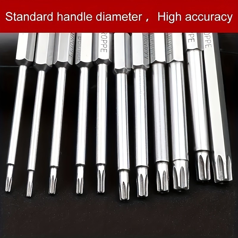 11-Piece Torx Screwdriver Bit Set – Multi-Size (T6-T40) for Vehicle Maintenance